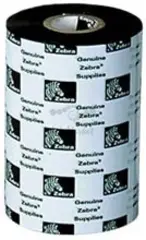 Zebra Wax Ribbon, 110mmx450m (4.33inx1476ft), 2100, High Performance, 25mm (1in) core