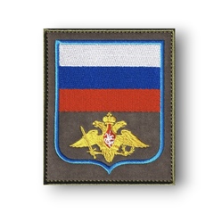 Шеврон ВС РФ Нарукавный Офисный (Орел МО) / Олива С Голубым Кантом