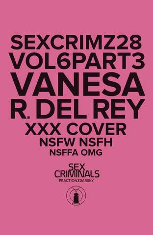 Sex Criminals #28. Vanesa R. Del Rey XXX Variant