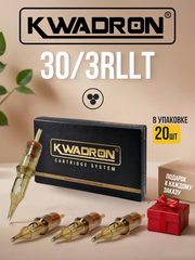 Картридж для татуажа "KWADRON Round Liner 30/3RLLT" упаковка 20 шт.