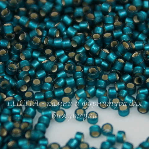 0027BDF Бисер японский TOHO Treasure 11/0, матовый ярко-бирюзовый с внутренним серебрением