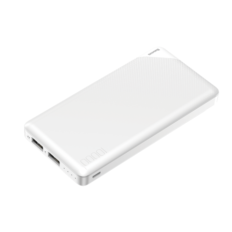 Портативное зарядное устройство Baseus Mini Cu power bank 10000mAh(Dual USB 2.1A output/micro input )white