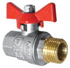 ВАЛТЕК VT218 Кран шаровый 1/2" В/Н бабочка