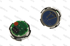 Кнопка (кнопочный модуль) RT42 RUS "17 Этаж", круглая, красная подсветка, Брайль.