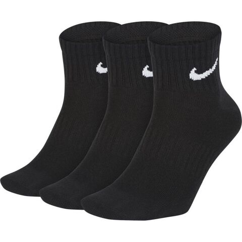 Теннисные носки Nike Everyday Lightweight Ankle 3P - black/white