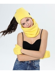 Шапка бини с начесом  для хвоста, дред и кос