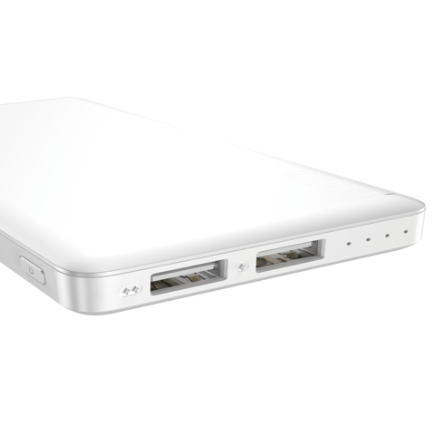 Портативное зарядное устройство Baseus Mini Cu power bank 10000mAh(Dual USB 2.1A output/micro input )white