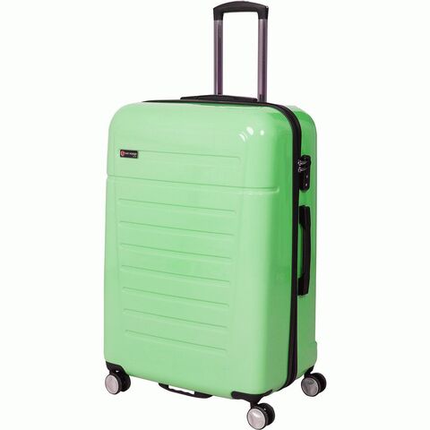 Чемодан Global case (SunVoyage) Elit GC034-AC006 поликарбонат (серая окантовка) Мятный Tiffany (ХL) 77х49х30 см/105л/4,4 кг