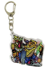 Акриловый Брелок Crash Bandicoot