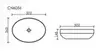 Ceramica Nova CN6056MC Умывальник чаша накладная овальная (цвет Капучино Матовый) Element 502*363*145мм