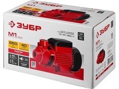 ЗУБР 650 Вт , поверхностный вихревой насос, корпус из чугуна (НС-М1-650-Ч)