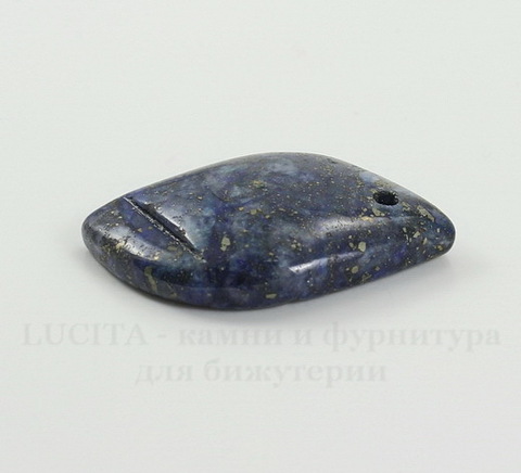 Подвеска Ляпис Лазурит (прессов., тониров) (цвет - темно-синий) 36,8х23х7,4 мм №49