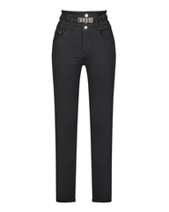 Джинсы с завышенной талией