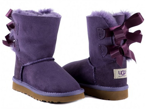 Ugg Kids Bailey Bow Purple