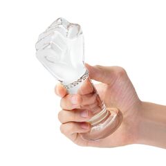 Стеклянный плаг в форме сжатой в кулак руки 5’’ Glass Fist Butt Plug - 13 см. - 