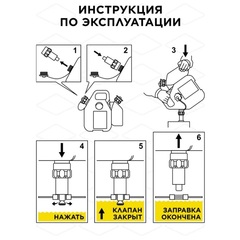 Канистра DDE для ГСМ, комбинированная 6 л + 2,5 л, клапан-дозатор (240-614)