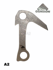 Якорный крюк №2 / 3мм / 30ХГСА / HRc 45 / заточка / фаски / Никель / t-50C / 25kN / L-115 / W-60g