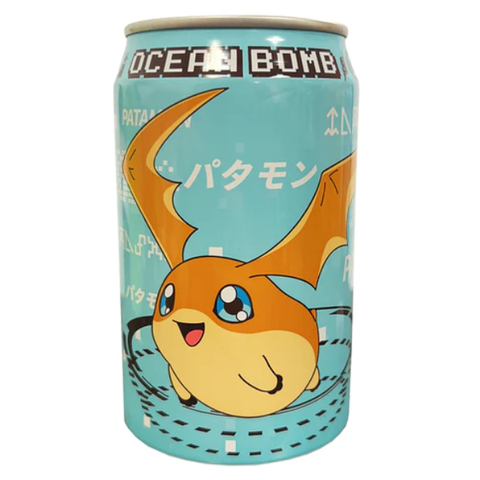 Газированный лимонный напиток Pokemon Patamon Ocean Bomb Sparkling water, 330 мл