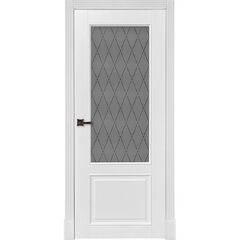 Купить Межкомнатная дверь эмаль Классик 4 белая остеклённая