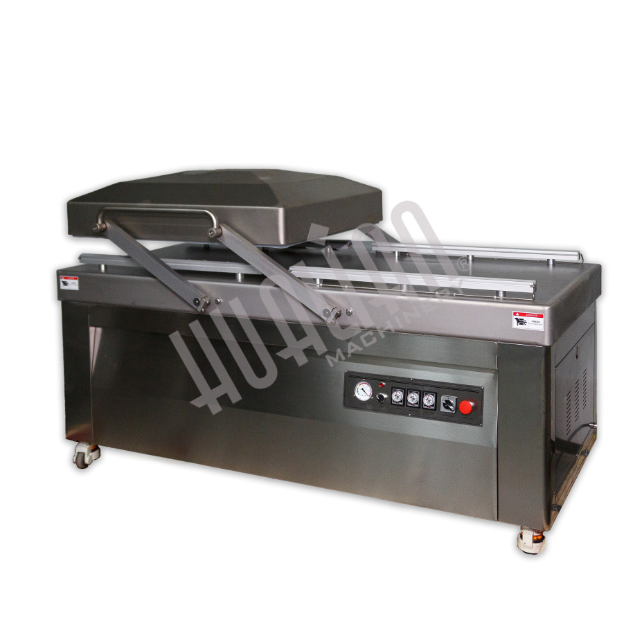 Напольный вакуумный упаковщик HVC-820S/2B нерж., обрезка