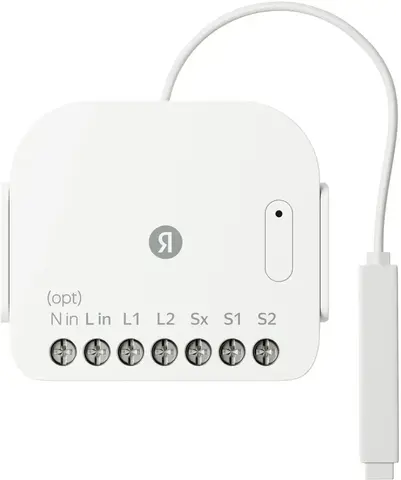 Умное реле YNDX-00538, двухканальное, Zigbee, работает с Алисой