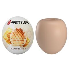 Бежевый мастурбатор-яйцо Pleasure Egg II - 