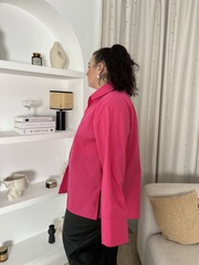 Рубашка базовая фуксия