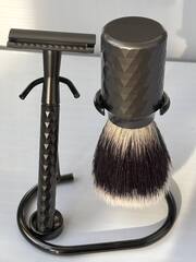 Бритвенный набор станок, помазок, подставка