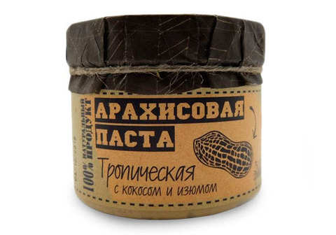 Паста арахисовая с кокосом и изюмом Благодар, 300г