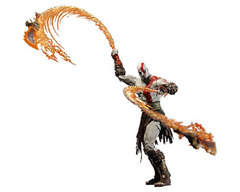 Год оф Вар Кратос — God of War Kratos With Flaming Blades Of Ath