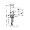Hansgrohe Logis 71120670 Вентиль для раковины (чёрный матовый)