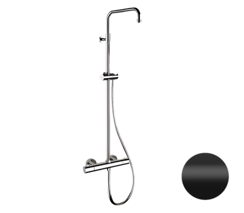 Remer EQ32ASSDNO Termo душ. без душ.головы гарнитур RR EQ32ASSDNOO смес.без излива+телеск. колонна+лейка