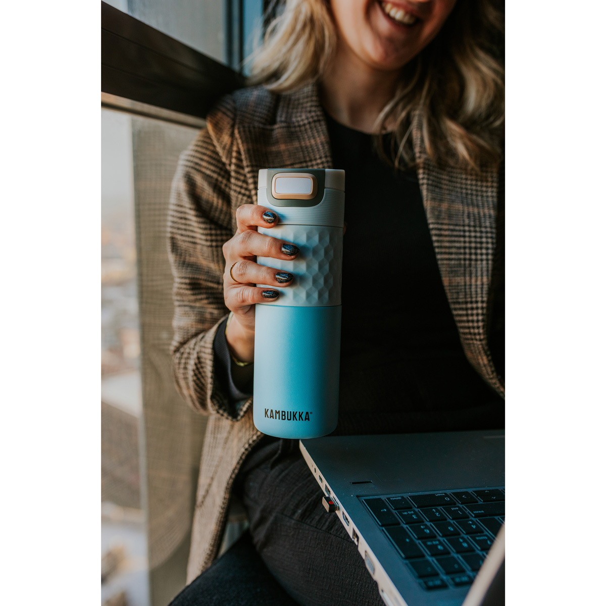 Термокружка Kambukka Etna Grip (500 мл), Светло-голубой, арт. 11-01047 - фото 5