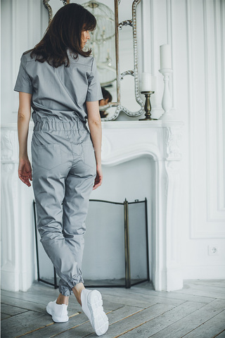 Комбинезон 'м91 toray твил серый529/белый