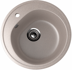 ULGRAN U-101  Круглая мойка с отверстием под смеситель