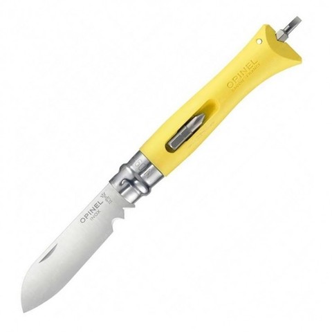 Нож Opinel №9 DIY желтый (001804)
