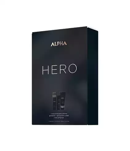 ESTEL ALPHA HOMME Набор HERO: шампунь 250мл, гель для душа 250мл, спрей-дезодорант 100мл