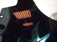 Ветровое стекло для Kawasaki ER6F 2009 - 2011 г.в. / черное