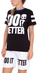Женская теннисная футболка Hydrogen Do It Better T-Shirt Woman - black