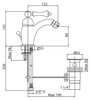 Cezares MARGOT-BSM1-02-Bi MARGOT-BSM1-02-Bi Смеситель для биде однорычажный c донным клапаном, исполнение бронза, ручка белая
