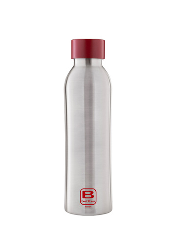 Термос Bugatti B Bottle Twin steel with red lid steel BBT-SS800I3