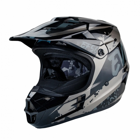 Шлем (кроссовый) Starks EF5 Base MX Черный глянец ABC XL