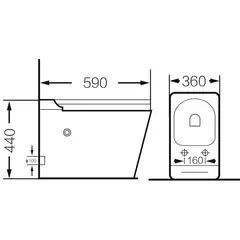 Унитаз приставной импульсный Grossman GR-PR-5501 impuls белый