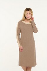 Платье цвет коричневый размер 54 (трапеция)