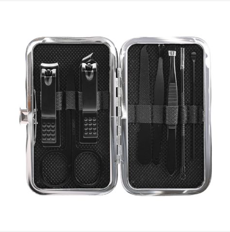 (0,1pv)CARICH Набор щипчиков для ногтей/ЧЕРНЫЙ