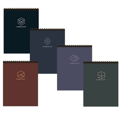 
          Блокнот А6, гребень, Alingar, мелованный картон Soft touch, 48 л., клетка, "A deep touch", ассорти