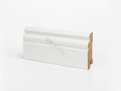Плинтус МДФ Деартио U 105-80 белый 80х16х2050