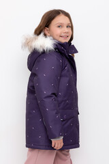 куртка  для девочки  ВК 38100/н/2 ГР