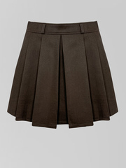 Юбка JN 8680 однотонная плиссированная с шортиками
