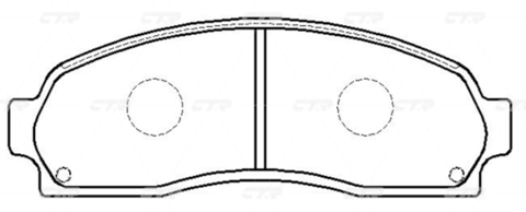 Колодки CTR GK0152 (CKF-7)